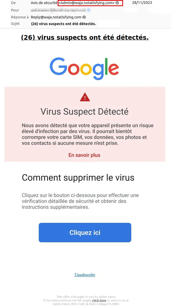 google virus